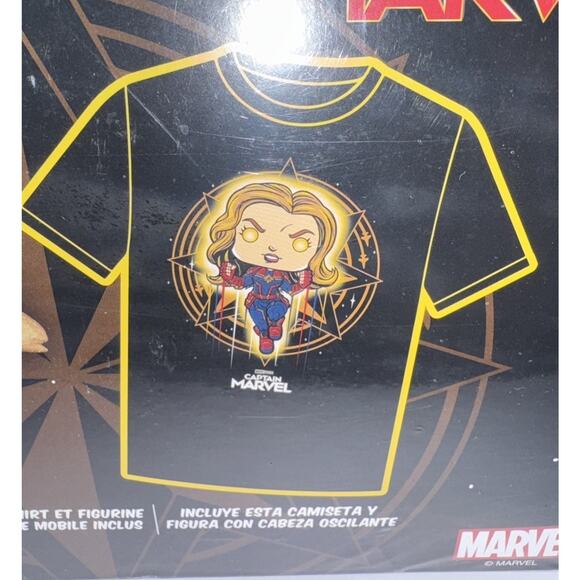Marvel's Captain Marvel - Glow in the Dark Pop/T-Shirt (L) - FUN|KO POP! TEES - Picture 9 of 12
